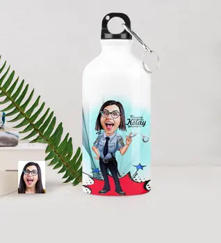 

Personalized Women 'S Polis Caricature Of Metal Water bowl (500 ml.) 1