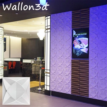 

3d stereo wall stickers Wall Art Decorative PVC Material White decorative wall panels 3d wallpaper