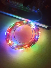 Light-String Garland Copper-Wire-Lights Battery-Power Festoon Fairy LED Christmas Feimefeiyou