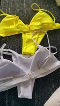 Conjunto de Bikini sólido de 9 colores, bañador Sexy de realce para mujer, traje de baño brasileño de cintura baja con cuello Halter, traje de baño de dos piezas 2021