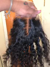 Melodie 28 30 32 pulgadas onda profunda mechones con cierre brasileño de la Virgen del pelo humano Frontal rizado mechones y 4X4 cierre