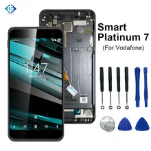 20 шт. ЖК-экран для Vodafone Smart Platinum 7 VFD900 VFD 900 ЖК-дисплей кодирующий преобразователь сенсорного экрана в сборе+ рамка корабль DHL