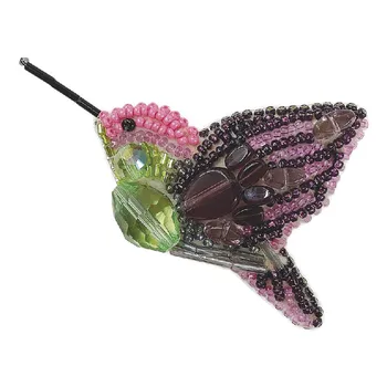 

Bp217 set for making brooch 'colibry' brooch 8,5*5,5 cm.