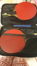 Huieson-Conjunto de raqueta de tenis de carbono 6 Star, profesional, potente paleta de Ping Pong con buen Control