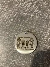 Llavero con grabado de amor para padres e hijos, regalo familiar para padres y niños