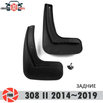 

Car mud flaps for Peugeot 308 2014~2019 mudflaps splash guards mud flap rear mudguards fender car accessories