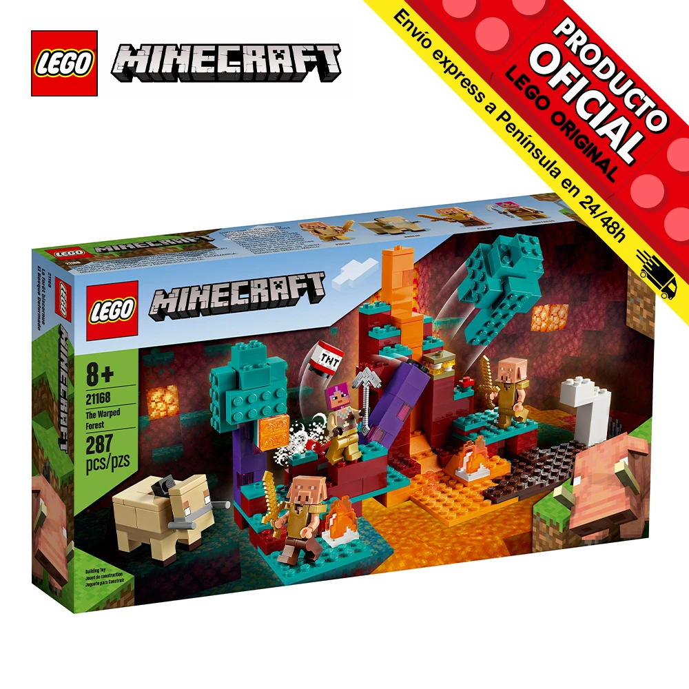 Lego Minecraft The Warped Forest Strana Foresta Toys Boys Girls Blocks Pieces Original Shop Official License New Bricks Gift Man Woman Adult Soft Plastic Blocks Aliexpress