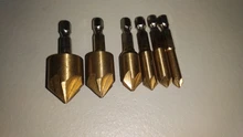 Drill-Bit Chamfering Cutter Countersink Wood HSS Hex-Shank-90-Degree 3pcs 6pcs 6mm-19mm