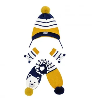 

Set Cap Scarf Mittens Baby Boy 3-12 Months
