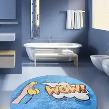 Коврик для ванной-коврики | коврик для ванной нескользящие Противоскользящие коврики Wow Djt диаметр 100 см