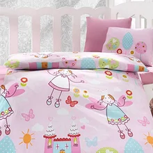 Сделано в Турции, сказочное детское постельное белье, пододеяльник, набор кроваток для мальчиков и девочек, мультяшное животное, детская кроватка, хлопок, мягкая, противоаллергическая