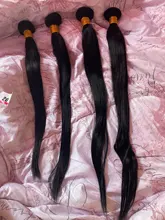 Missanna-mechones de tejido suave brasileño, extensiones de cabello humano Remy Natural grueso, 30, 32, 34, 36, 38 y 40 pulgadas, 1/3/4 Uds.