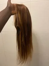 Ishow resaltar Peluca de color marrón pelucas de cabello humano 13X4 13X6x1 Ombre recto peluca con malla frontal destacar frente de encaje pelucas de cabello humano