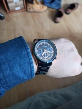 CURREN – reloj curren para hombre, de cuarzo, deportivos, de pulsera de acero, resistente al agua, con cronógrafo, masculino