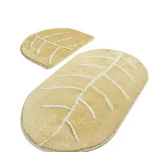 Коврики для ванной нескользящие Противоскользящие коврики противоскользящие формы лист камень 2'Li набор 60X100 см-50X60 см