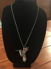 Jisensp Animal Simple collar de acero inoxidable collares de colibrí y colgantes cadena de clavícula tragar aves collar collares
