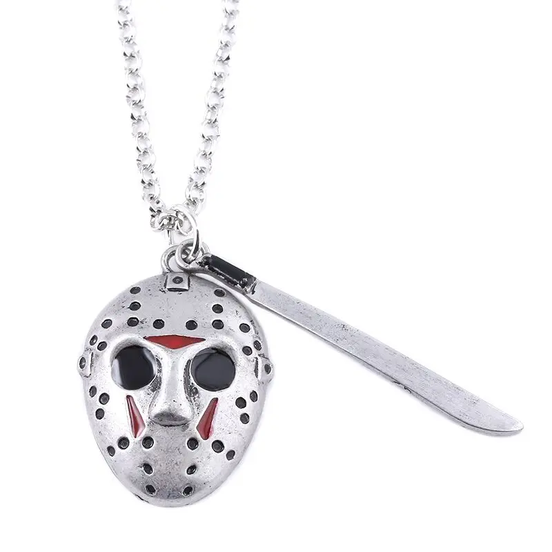 Friday the 13 ожерелье Стивен Кингс это Чаки лицо Пенни Вайз Джейсон Хоккей Фредди крик ужас Черная пятница брелок
