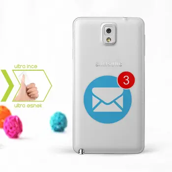 

Personalized Custom Samsung Galaxy Note 3 Slim Clear Silicone Phone Cover (Mesaj-2)