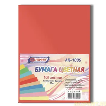 

Paper color double-sided tinted A4 100 sheets (color-red)