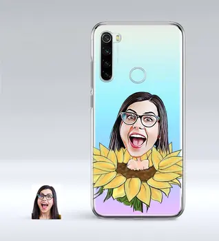 

Personalized Women 'S Caricature Of Xiaomi Redmi Note 8 Thin Transparent Silicone Phone Kapağı-47
