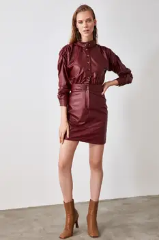 

Trendyol Leather Look Dress TWOAW21EL0117