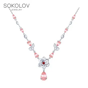 

SOKOLOV necklace with cubic silver fashion jewelry 925 women's/men's, male/female, women's male