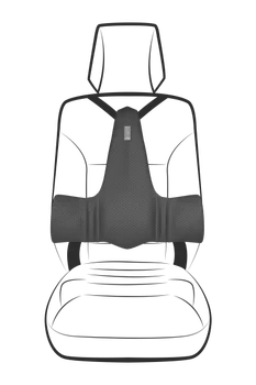 

Orthopedic back DRIVER HELP Gray цельнолитой elastomer