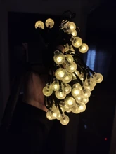 Crystal-Ball Fairy-Lights Led-String Solar-Lamp Christmas-Decor Power LEDS Garden Outdoor