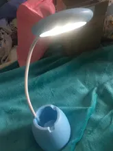 Pen-Holder Desk-Lamp Book Read-Light Dimming Bedside Home-Decor Pink Eye-Protect Touch