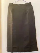 Girls Skirts Mid Brown Black Long Vintage High-Waist Winter Women Summer Femininas Straight