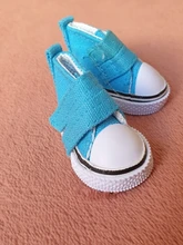 Accesorios de muñeca BJD para niñas, zapatos de muñeca BJD de 5cm de lona de alta calidad, zapatillas de deporte de Color caramelo, juguetes para niñas, zapatos de moda para muñecas, 1/6