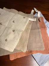 5 uds alimentación de bebé Toalla de gasa suave Toalla de baño recién nacido Saliva toalla paño del Burp D09 20 Dropshipping. Exclusivo.