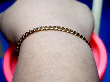 Cadena de eslabones cubanos de acero inoxidable para hombre, pulsera minimalista de 3-11mm, venta al por mayor