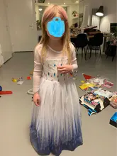 Nieve niñas vestido princesa disfraz de Halloween Carnaval de los niños vestido de vestidos infantiles para Niñas Ropa de tamaño 4-10 años