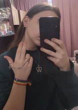 Anillo de cadena cruzada Vintage para hombre y mujer, sortija ajustable, Hip Hop, Punk, para fiestas, citas, BFF, 2020