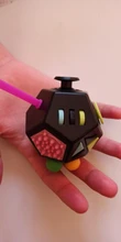 EDC mano para el autismo, TDAH alivio de la ansiedad en niños de 12 lados Anti-estrés Fidget Juguetes | Juguetes Fidget | Fidget Juguetes
