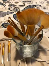 Yuwaku-Juego de brochas de maquillaje, 32 unidades, para base de maquillaje, labiales sombras para ojos, brochas de maquillaje en polvo, bolsa de herramientas, Kit de maquillaje