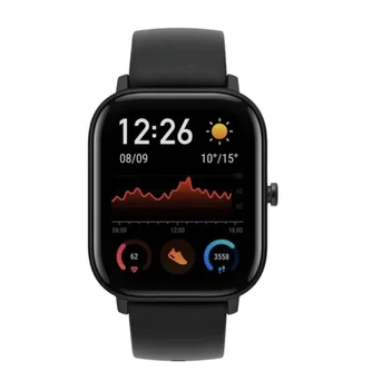 

Amazfit GTS - Obsidian black - smart watch with strap - silicone - black - luminous screen 1.65 "- NFC, Bluetooth - 24.8 g