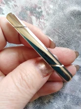 Pinza de corbata colorida de 5,8x0,6 cm para hombre, cierre de barra Simple de Metal y cobre, práctico Cierre de pajarita azul marino negro