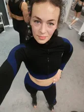 Sport Gym Suits Wear Yoga-Sets Running-Clothes Long-Sleeve Seamless Female Women Fitness