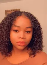 Peluca rizada mongol 3B 3C para mujeres negras cabello humano Afro rizado, pieza en U, corte de Bob corto, Belleza