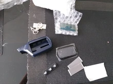 Funda para llavero B9 + pantalla LCD B9, papel cebra flexible para alarma de coche de 2 vías, mando a distancia LCD Starline B9 KGB FX-7 FX7 FX 7