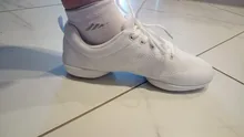 Las mujeres aeróbicos zapatos niñas zapatillas de deporte de malla ligero transpirable zapatos de baile para mujer deportes de los niños zapatos para Aerobic 28-44
