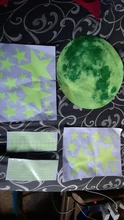 Pegatinas de pared brillantes en la oscuridad, 435 Uds., punto de estrella de Luna luminosa, pegatinas de pared fluorescente, decoración ambiental