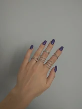 6 unids/set bohemio Vintage redondo hueco Anillos geométricos para las mujeres de moda Cruz giro anillo dedo nudillo anillos de joyería