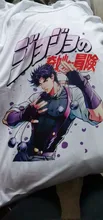 Jojo es extraño aventura de dibujos animados divertido T camisa de los hombres de verano Casual camiseta Anime gráfico Vintage camiseta parte de arriba de estilo Hip Hop camisetas de hombre