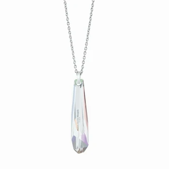 

KUTAYDAN Swarovski®6016 JanJan Grand Crystalactite Silver Necklace