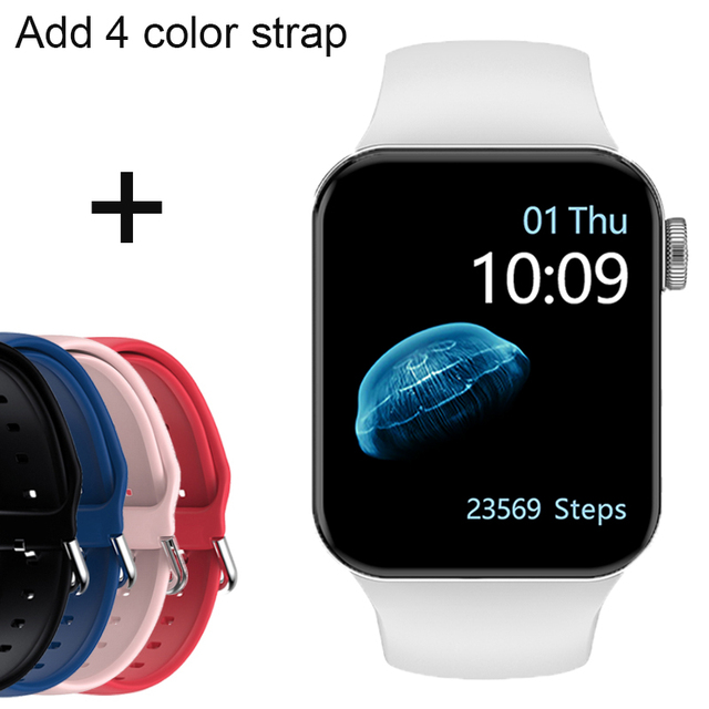 IWO Smartwatch Smart Watch Series 7 Double Button Heart Rate Monitor Dial Call Smart Watches Men Women For IOS Android