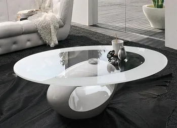 

Table BOND, low, white, crystal, 110x60 cms