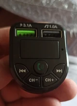 Kit con Bluetooth 5,0 para coche, transmisor FM con pantalla LED, Cargador USB Dual 4.1A, 2 puertos USB, reproductor de música MP3, compatible con TF/U Disk